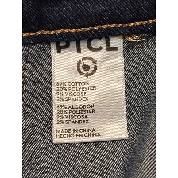 PTCL Ethikal Brand Moto Stitched Skinny Ankle Jeans Size 26 Blue Mid Rise Casual - Picture 8 of 9